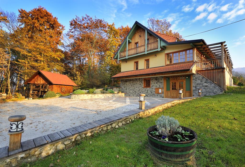 Villa Les With Hot Tub & Sauna Brezice Exterior photo